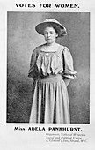 Adela Constantia Mary Pankhurst, c1908