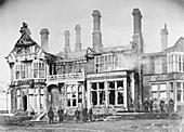 House burnt down by suffragettes, 1913