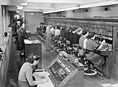 Telephone Exchange at Cadley Hall, 1951