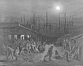 The Docks - Night Scene', London, 1872