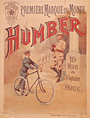 Poster advertising Humber bicycles