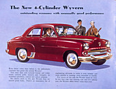 Poster advertising a Vauxhall Wyvern, 1956