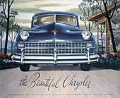 Poster advertising a Chrysler, 1946