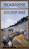 Programme for the 200 miles race, Brooklands, 1925