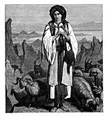 Albanian shepherdess, c1890