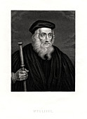John Wycliffe, English theologian, 19th century