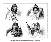 Inca types, Peru, 19th century