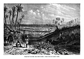 Landscape in the island of Cuba, 1859