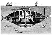 Goubet II, French electrically powered submarine