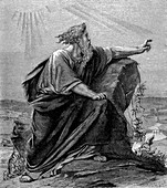 Moses, Old Testament prophet, c1860