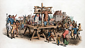 A pillory, 1805