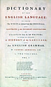 Samuel Johnson's Dictionary of the English Language, 1755