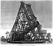 William Herschel's reflecting telescope, Slough, England