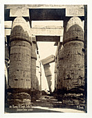 Hypostyle hall, temple of Amun-Re, Karnak, Egypt, 1878