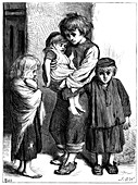 The Children of the Poor - The Ragged Babes That Weep, c1875