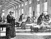 Ward in the Hampstead Smallpox Hospital, 1871