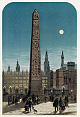 Cleopatra's Needle outside the Houses of Parliament, London