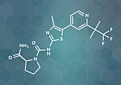 Alpelisib cancer drug molecule