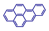 Benzo(a)pyrene polycyclic aromatic hydrocarbon molecule