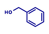 Benzyl alcohol solvent molecule