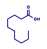 Capric acid molecule