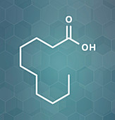 Capric acid molecule