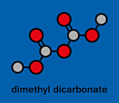 Dimethyl dicarbonate beverage preservative molecule