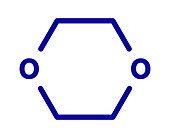 Dioxane solvent molecule