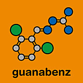 Guanabenz antihypertensive drug molecule