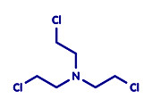 Nitrogen mustard HN-3 molecule