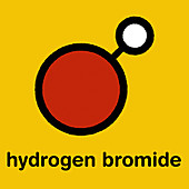 Hydrogen bromide molecule