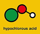 Hypochlorous acid disinfectant molecule