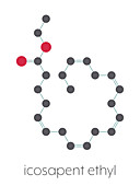 Icosapent ethyl drug molecule