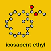 Icosapent ethyl drug molecule