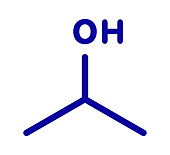 Isopropylalcohol molecule