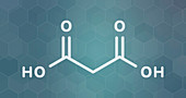 Malonic acid organic dicarboxylic acid molecule