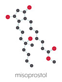 Misoprostol abortion inducing drug molecule