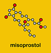 Misoprostol abortion inducing drug molecule