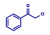 CN tear gas molecule