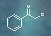 CN tear gas molecule