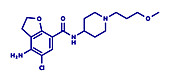 Prucalopride chronic constipation drug molecule