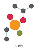 Sarin nerve agent molecule