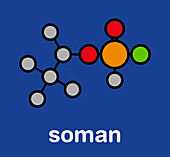 Soman nerve agent molecule