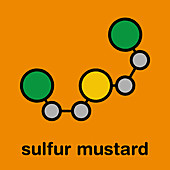 Sulfur mustard molecule
