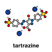 Tartrazine food dye molecule