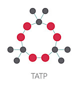TATP explosive molecule
