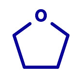 Tetrahydrofuran solvent molecule