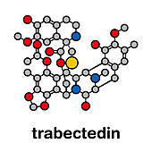 Trabectedin cancer drug molecule