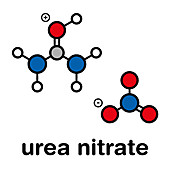 Urea nitrate high explosive molecule
