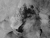 Grande America oil spill, satellite radar image
